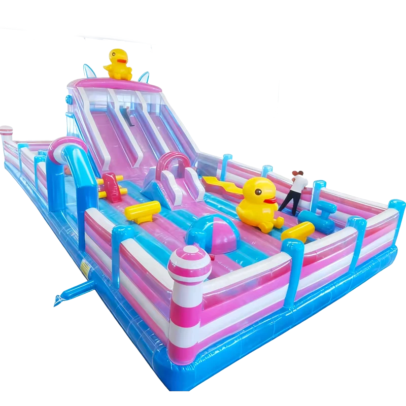 กระโดดน้ำเด็กแบบกำหนดเอง PVC Inflatable Moonwalk สระน้ำ Bouncer ปราสาทกระโดด บ้านกระโดดพาณิชย์