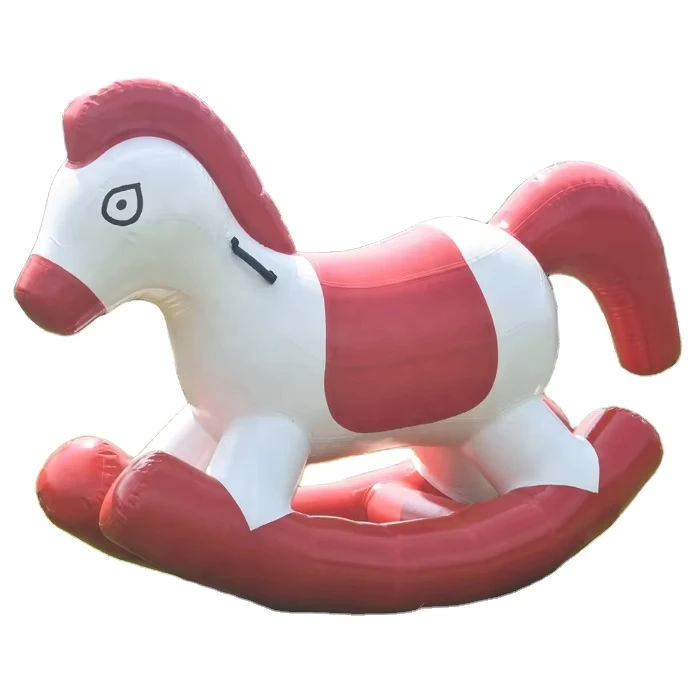 Giocattoli per bambini personalizzati a forma di animale, cavallo a dondolo gonfiabile