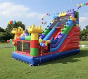 Customized Large Outdoor Inflatable Trampoline Slide Commercial Grade Bouncy Slide Castle for Outdoor Play Business Rental