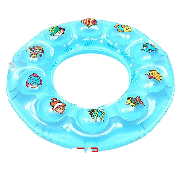 Pelampung Kolam Inflatable Logo Kustom dengan Berbagai Ukuran Cincin Renang PVC untuk Dewasa Anak-anak