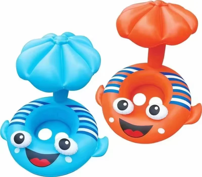 Customized Logo Pool Ring Float Summer Party Multi-color Inflatable Swimming Rings for Children and Adults