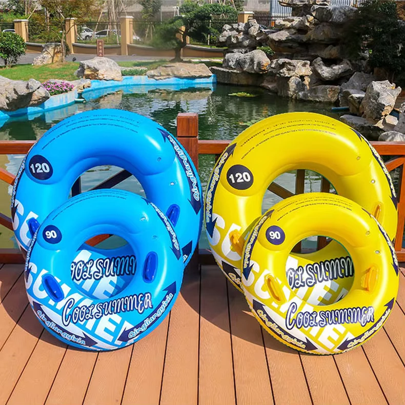 Anelli da Nuoto Estivi in PVC Personalizzati con Logo, Gonfiabili a Forma di Fiore per Bambini e Adulti
