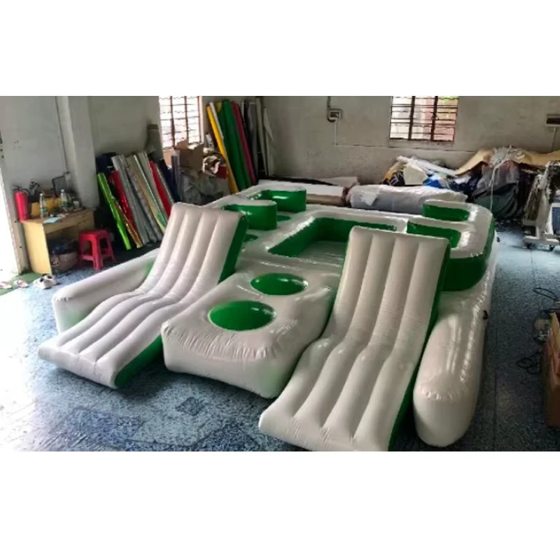 Maßgeschneiderte Luxus Aufblasbare Schwimmende Sofa Party Sofa Aufblasbare Wasserspielzeuge
