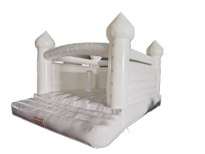 Customized Made Commercial Inflatable White PVC Wedding Bouncy Castle Bounce House for Wedding Party Rental Business