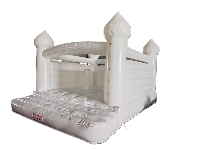 Kastil Bouncy PVC Putih Inflatable Kustom untuk Pernikahan Sewa Bisnis Pesta