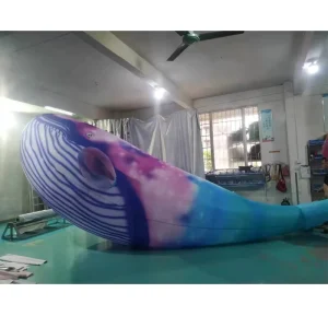 Customized Marine Inflatables Giant Sea Animal Model Inflatable Whale Balloon for Decoration