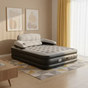 Nệm không khí bơm hơi hiện đại tùy chỉnh dày 40CM, vỏ bông mềm, độ cứng vừa, bơm tích hợp, gấp gọn, dễ mang theo