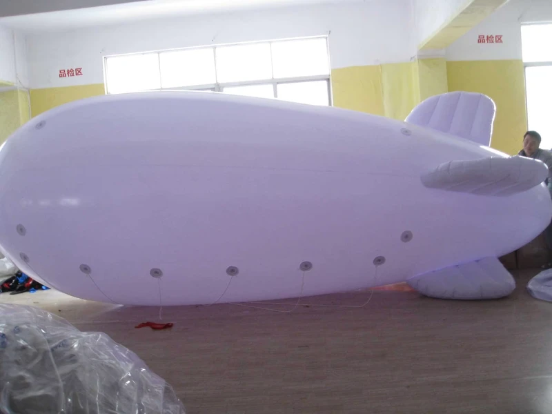 Customized New 6m Inflatable PVC Blimp Airship Airplane Helium Balloon Advertising Inflatables