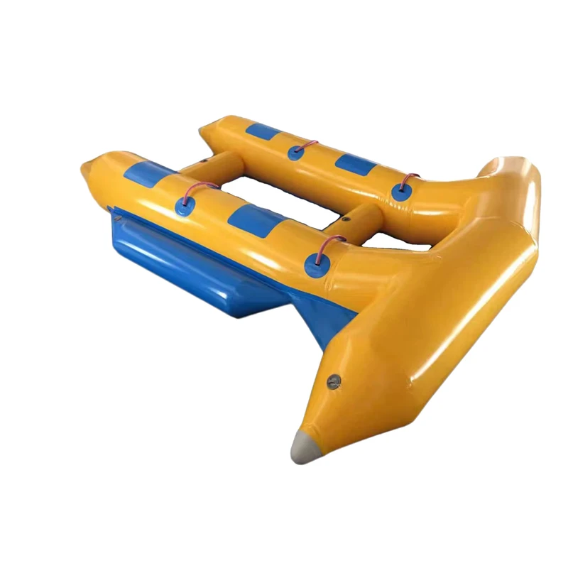 Customized Outdoor High Quality PVC Inflatable Flying Fish Tube Towable Inflatables Banana Boat for Water Game
