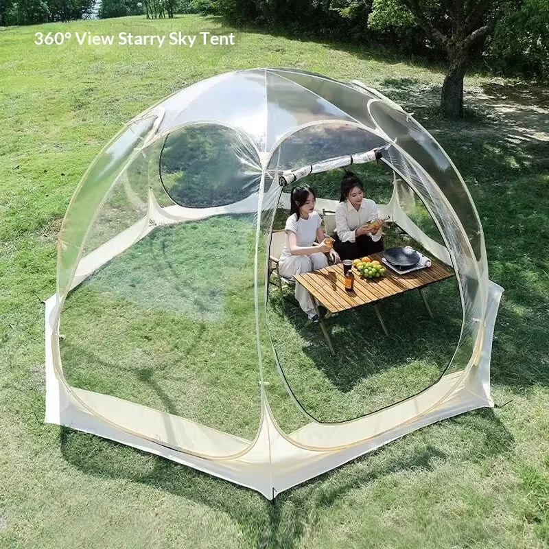 Casa Burbuja Inflable Personalizada para Exterior, Carpa Transparente para Observación de Estrellas, Impermeable, a Prueba de Viento, Domos de Glamping Portátiles
