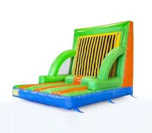 Customized Outdoor Inflatable Sticky Wall Game Giant Interactive Adult Game Blue Yellow Red Green Castle Commercial Use
