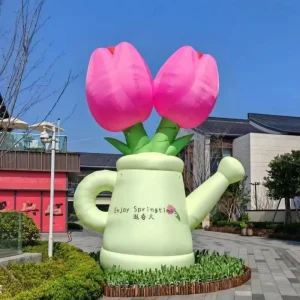 Customized PVC Giant Inflatable Tulip Flower for Outdoor Event & Promotion Advertising Popular for Outdoor Event Decoration