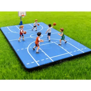Customized PVC Inflatable Air Track Mat for Outdoor Basketball Courts & Gym Use Waterproof Durable Tumbling Mat