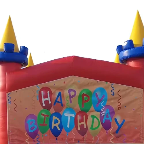 Banderas Inflables de PVC Personalizadas con Varios Temas y Paneles Intercambiables para Casa de Rebote Combo de 13x13 pies (Garantía de 3 Años)