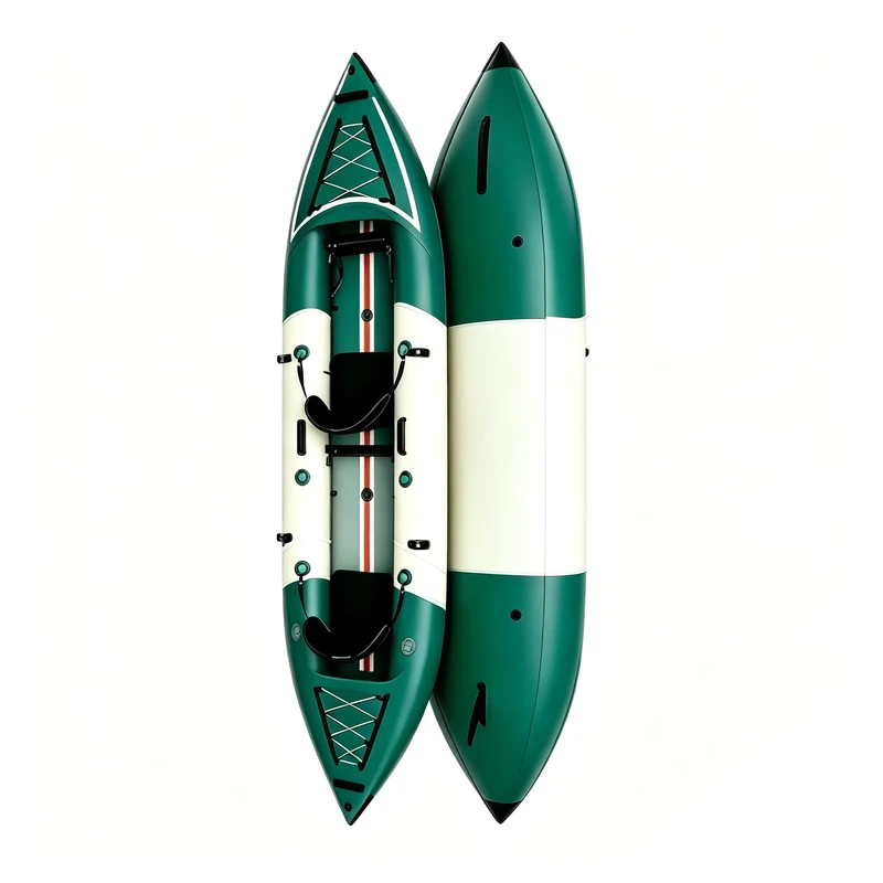 Customized PVC Inflatable Kayak for 2 Persons Fishing 3.1-4m Length