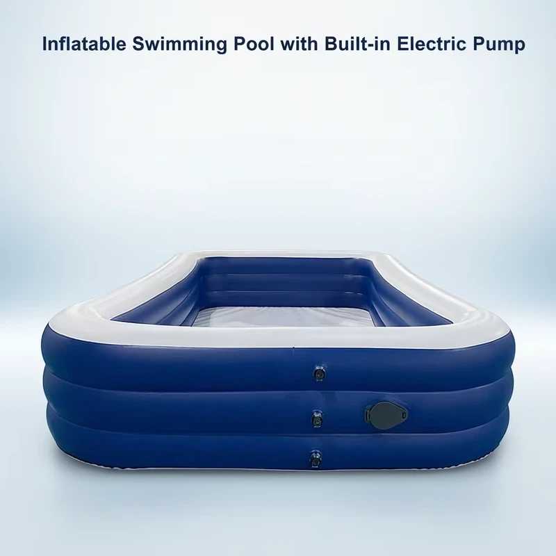Piscina Insuflável Personalizada em PVC com Bomba Elétrica Integrada