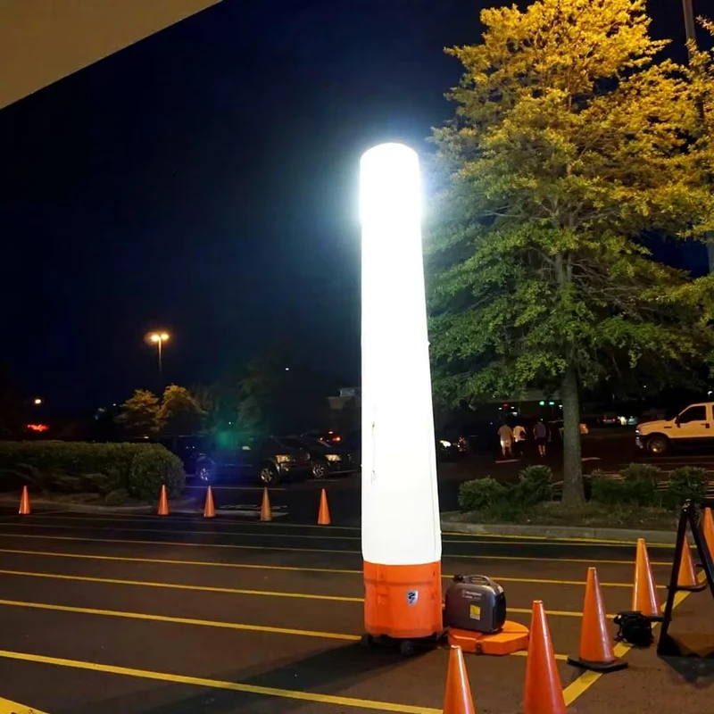 Túbulos Infláveis Personalizados em PVC Decoração Pilar Inflável LED Gigante para Casamento e Decoração de Festa
