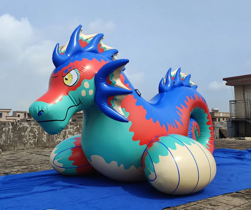 Boneka Inflatable Hewan Kuda Laut PVC Kustom, Boneka Hewan Inflatable Iklan Besar, Peralatan Iklan Hewan PVC