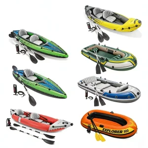Customized PVC with Aluminum Oars for Ocean Travel Long Distance Touring Stable Tandem Inflatable Kayak