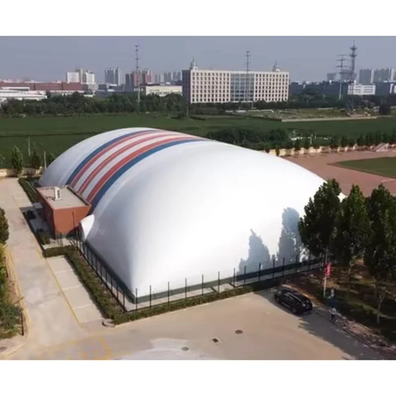Tenda Inflável de Domo de Ar com Membrana PVDF Personalizada, com Isolamento Térmico Resistente ao Fogo para Garagens de Desporto