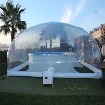 Aangepaste Zwembadbedekking Cubierta Piscina Transparant PVC Zwembad & Accessoires Opblaasbare Zwembad Koepelbedekking