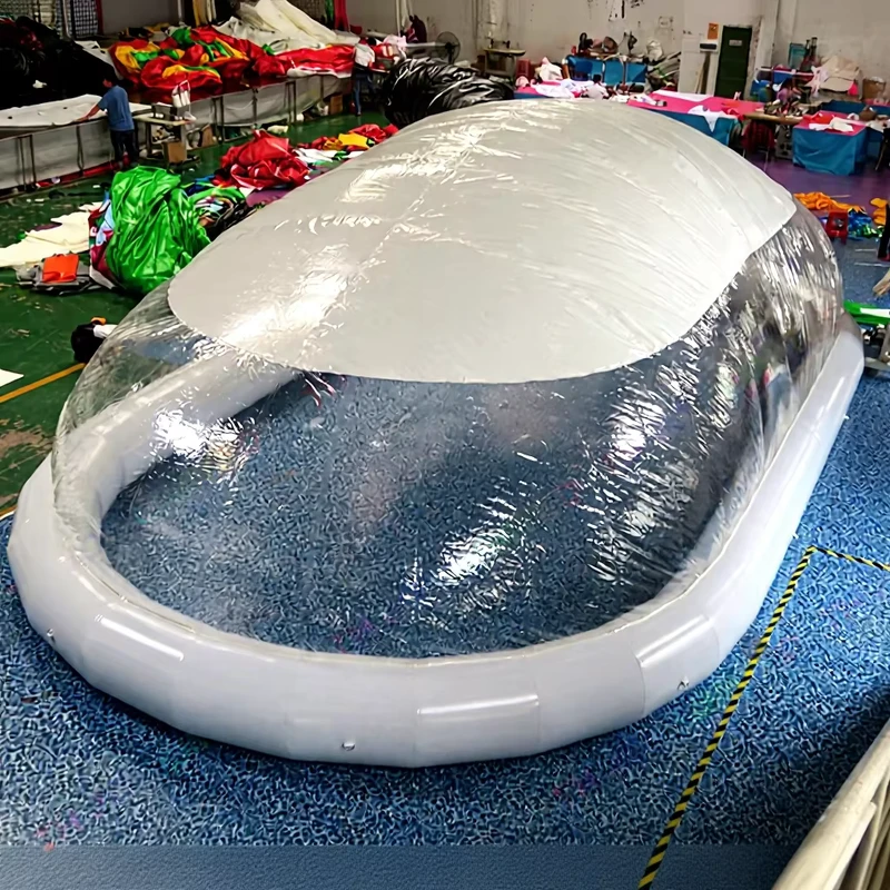 Individuelle Poolabdeckung Transparente PVC Aufblasbare Poolkuppel