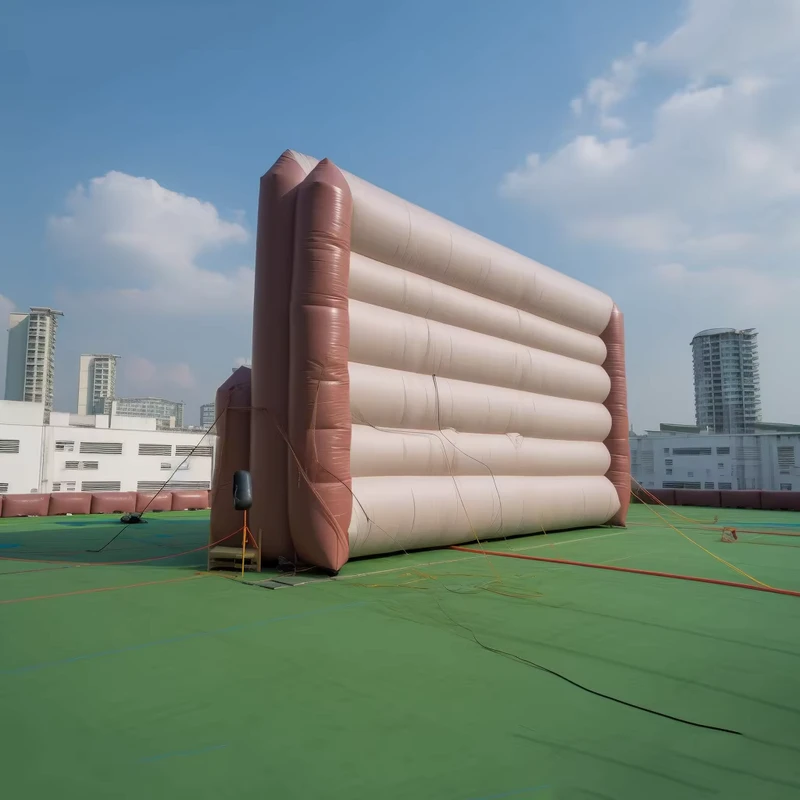 Mur gonflable portable personnalisé pour le contrôle du bruit, barrière gonflable contre le bruit