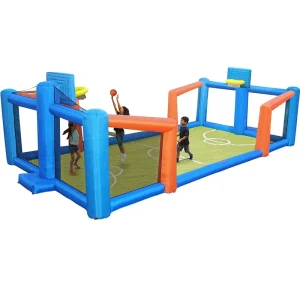 Customized Portable Outdoor Inflatable Basketball Court Sport Advertising Inflatable Product