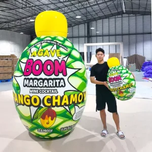 Customized Promotional Giant Wine Bottle Big Blow up Can Outdoor Party Event Inflatable Beer Bottle Balloons for Advertising