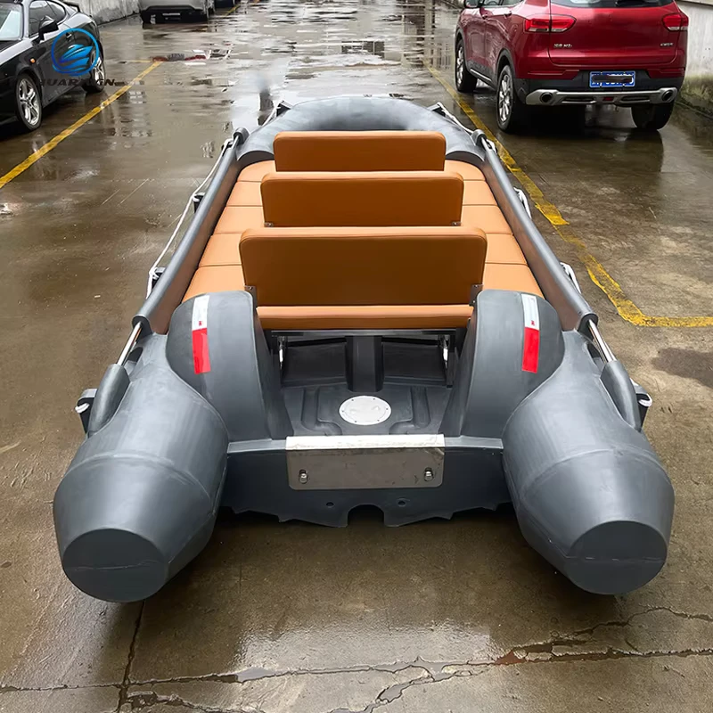 Barco de rescate RIB personalizado de 4.5M, alta calidad, tecnología de moldeo rotacional HDPE para pesca, deportes acuáticos y otros barcos personalizados