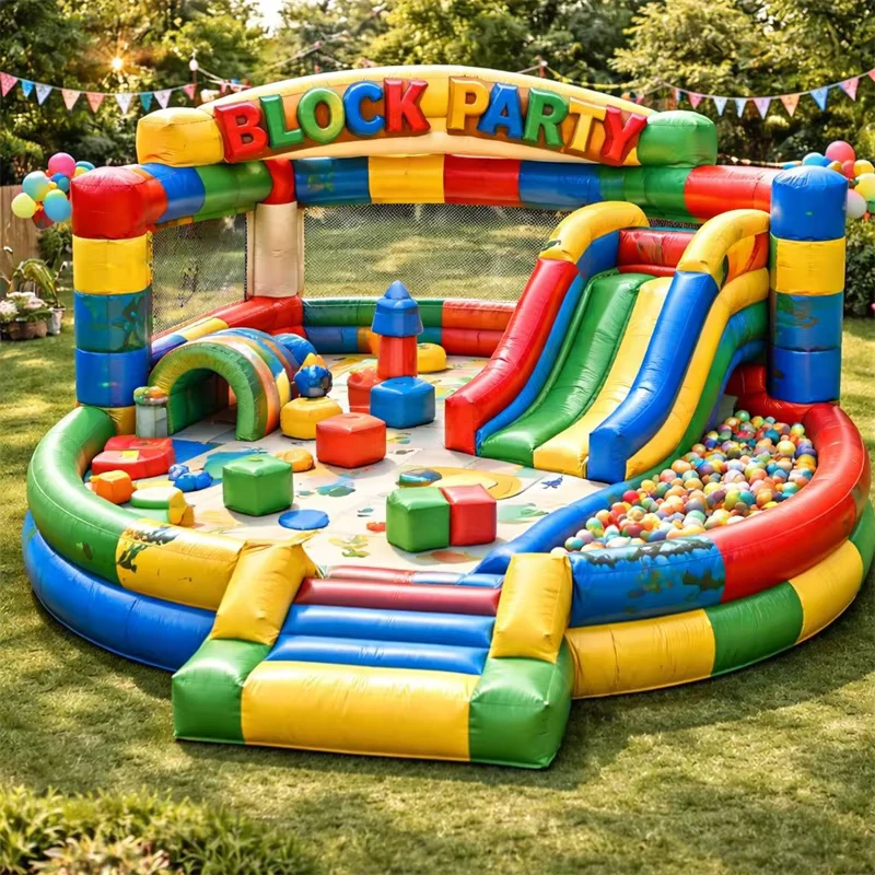 Castello gonfiabile personalizzato per feste di bambini con materiale PVC 0,55mm certificato CE