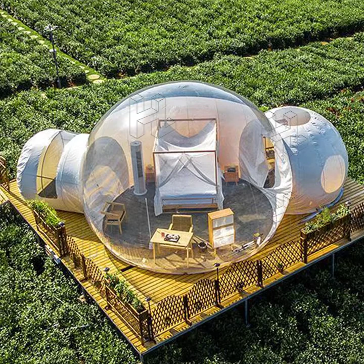 Customized Size Outdoor Transparent Inflatable Camping Tent Bubble Tents for Sale