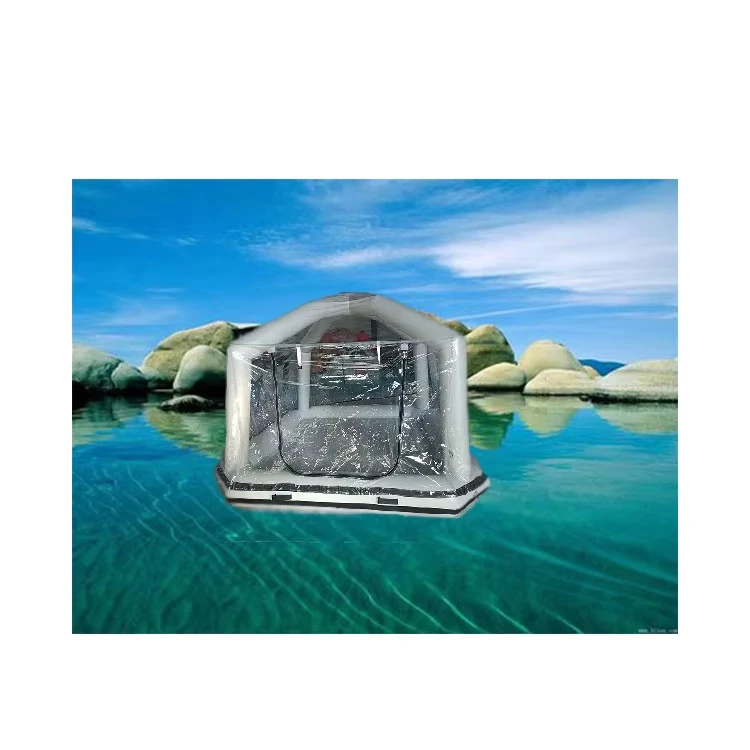 เต็นท์พองลม PVC ขนาดและสีที่กำหนดเองสำหรับการตกปลา & ทะเลสาบ แม่น้ำ