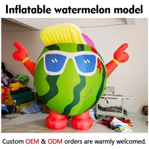 Customized Summer Festival Activity Inflatable Fruit Cartoon Watermelon