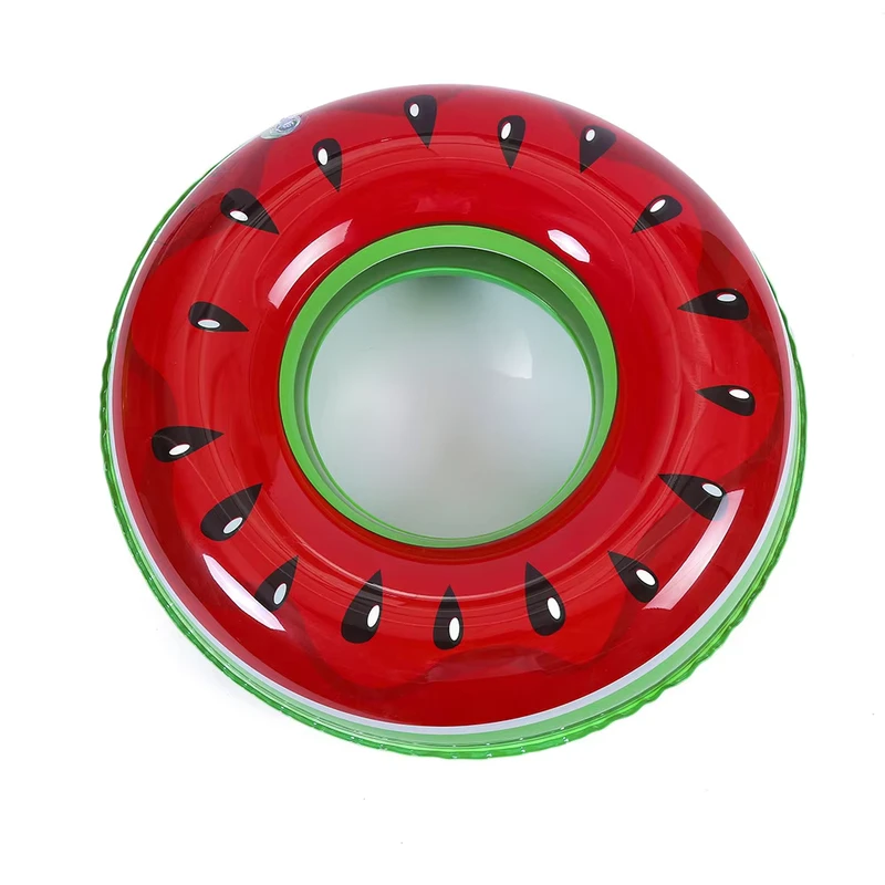 Customized Summer Party Fruit Inspired PVC Inflatable Swimming Rings Water Ring Pool Float Tube for Kids and Adults
