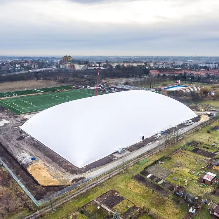 Customized Tennis Hall Stadium PVC PVDF PTFE Indoor Air Domes Membrane Structure Large Inflatable Sports Air Dome Halls