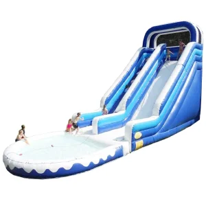 Customized Tropical Wave Model 006 Commercial Inflatable Bounce House Wet Dry Slides UV Protective PVC Material EN14960