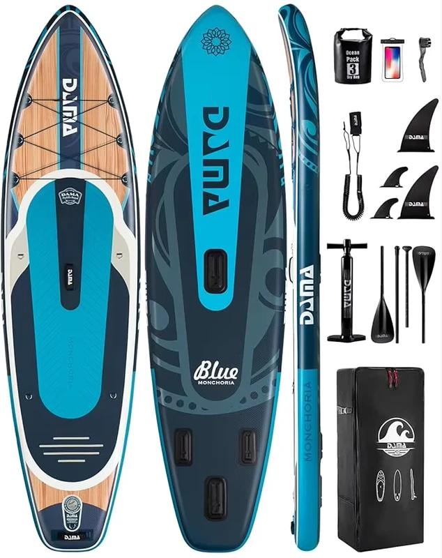 Индивидуальная надувная доска для серфинга SUP размером 11'*34"*6" для водных игр
