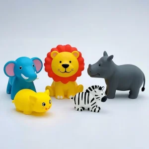 Cute Animals Swimming Water Toys Children Soft Rubber Float Bathing Toy PVC Animal Model Toys