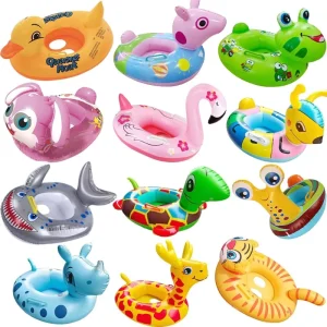 Cute Baby Inflatable Turtle Summer Floating Ring Pool Float Game Animal Inflatable Swimming Rings
