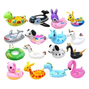 Cute Baby Inflatable Turtle Summer Floating Ring Pool Float Game Kids Beach Toy Fun Animal Swimming Pool Seat Ride On