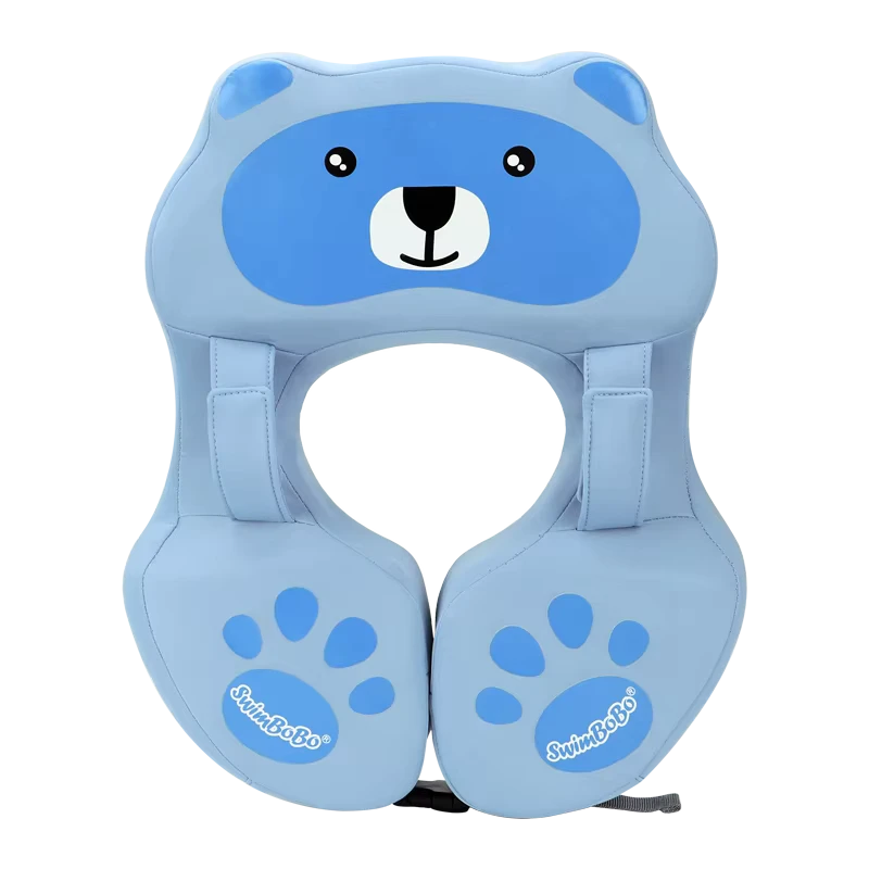 Cute Bear Design Non Inflatable Baby Lightweight Underarm Swimming Float Pool Use Adjustable Material Pearl Foam