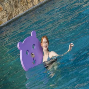 Cute Bear shaped Large Pool Floating Pad Custom Swimming Float Toy XPE Waterproof Durable Eco Friendly Soft Foam High Buoyancy