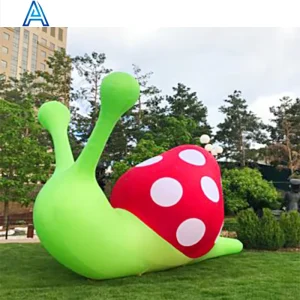 Cute Big Giant Inflatable Snail Model for Park Zoo Decoration Cartoon Animal Insect Model