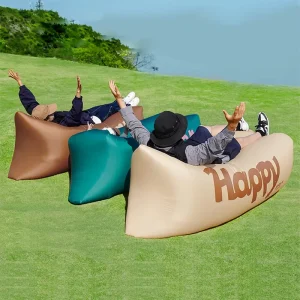 क्यूट inflatable काउच लाउंजर कैम्पिंग, बीच, धूप, बाहरी गतिविधियों, चढ़ाई, कैजुअल टूर के लिए नरम सोफा