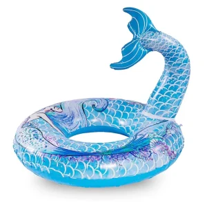 Cute Mermaid Inflatable Pool Float Swimming Ring Summer Party Beach Lounge Lilos for Kids