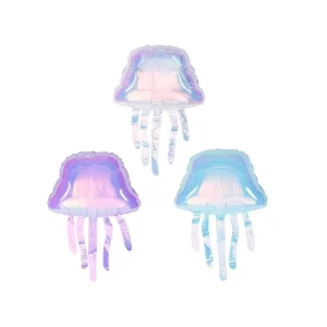 Cute Transparent Jellyfish Foil Balloon Ocean Animal Iridescent Balloons for Birthday Baby Shower Wedding Party Decorations
