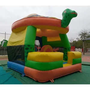 Cute Turtle Shaped Inflatable Bouncy Castle Colorful Kids Play Center for Parties Summer Events