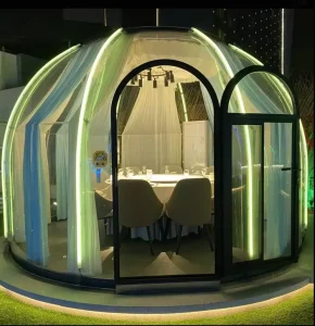 D 3 Rooms Prefab House High Quality Bubble Balloon Tiny House Luxury Inflatable Pc Dome House Event Tent Foldable Hotel