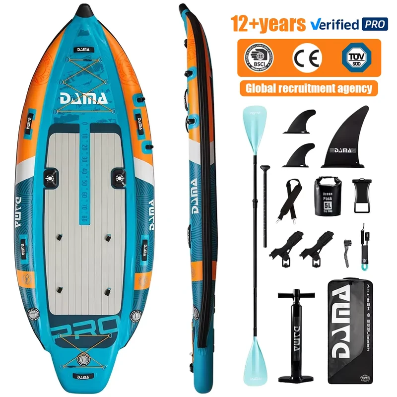 DAMA CE 2 Person Fishing Paddle Board Inflatable Stand up Paddle Board sup Paddle Board with Moter